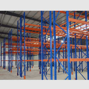 Direct Factory High-Density Double Deep Metal Shelf Durable Pallet Storage Rack Free Layout Design for Warehouses Iron Material
