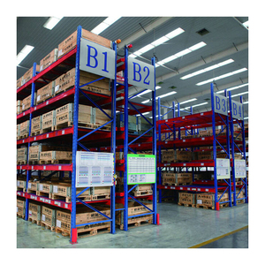 Industrial Pallet Racking System Spliced Steel Drop-Over Deck
