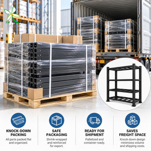 Fast Ship Washdown Food Processing Wet Area Easy Clean Sanitary Composite Storage Shelving FRP