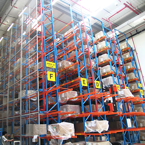 800kg to 3000kg Per Layer Load VNA Narrow Lane Pallet Rack High Rise Storage System for Large Scale Manufacturing Workshop