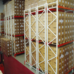 High Density 5 Layer Steel Double Deep Racks Reinforced Heavy Duty Pallet Racking for Industrial Warehouse Bulk Storage
