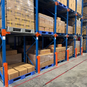 Drive Through Heavy Duty Pallet Racking Adjustable Anti-Rust High Density Warehouse Storage Forklift Accessible Steel Rack