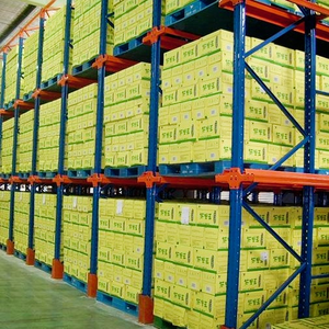 Heavy Duty Adjustable Corrosion Protected Powder Coated Drive Racking System Steel Pallet Storage Racks FIFO Logistics Bulk